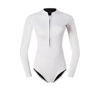 Woman Diver Diving Suit 2mm Neoprene Equipment Long Sleeve Swimsuit Surfing Swimwear(Red,XL)