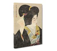 Woman Doing Her Hair By Ito Shinsui Canvas Print | Gallery Wrapped 30mm Frame Wall Art | 20x14 inches | Ready to Hang | Asian People Picture | Living Room Bedroom Lounge Office