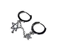 Woman Earrings Star Shape Ear Buckles Pendant Earrings Fashion Jewelry Alloy Texture For Matching Fashion Outfits Double Hole Cuff