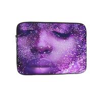 Woman face with glitter Printed Laptop Sleeve for Men Women 15 inch Shockproof Laptop Case Bag for Travel Office School
