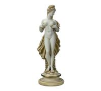 Woman Female Body Ancient Art Greek Statue Patina Sculpture Cast Marble 15.16 in