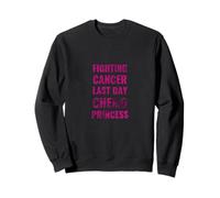 Woman fighting cancer No more pain chemo princess world day Sweatshirt