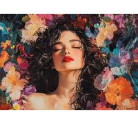 Woman flower Jigsaw Puzzles for Adults 2000 piece Impossible Puzzle Educational Games, Complete the Curiosity, Exercise of the Capacity Space Thinking, Fun Iq Smart Games, Gifts Teenage Boys 14+, T-4