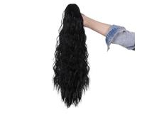 Woman fluffy scratch clip temperament long ponytail wig