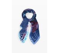 Woman Foulard Desigual Bluestrip Bleu TU