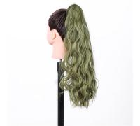 Woman Grab Clip On Wig Green Outdoor Party Decoration Wig
