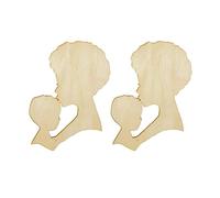 Woman Head Shape Wooden Crafts Template Wreath Wood Cutout DIY Craft Base A