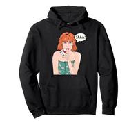 Woman holding four aces Poker Hand Pullover Hoodie