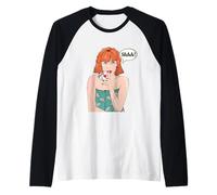 Woman holding four aces Poker Hand Raglan Baseball Tee