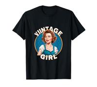 Woman im Vintage Look T-Shirt