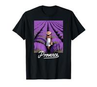 Woman in Lavender Field, Fun Summer Vibes, Provence, France T-Shirt