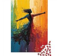 Woman in Motion 1000-Piece Adult Jigsaw Puzzle, 52x38cm/1000pcs, Low-dust White Pieces for Sorting; for A Quiet Evening Project at Home