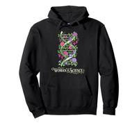Woman In Science DNA Helix Biology Genetics Biochemistry Pullover Hoodie