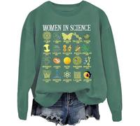 Woman In Science Sweatshirt, Science Sweatshirts, Science Teacher, Unisex Green