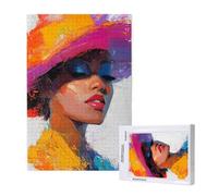 Woman Jigsaw Puzzles for Adults 120 Piece, Abstract Puzzles for Adults Wooden, Funny/Difficult/Impossible/Challenging Decompression Games, As a Birthday for Women and Men ML-164