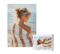 Woman Jigsaw Puzzles for Adults 120 Piece, Ocean Puzzles for Adults Wooden, Funny/Difficult/Impossible/Challenging Decompression Games, As a Birthday for Women and Men ML-228