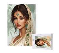 Woman Jigsaw Puzzles for Adults 1500, India Puzzles for Adults Wooden, Funny/Difficult/Impossible/Challenging Decompression Games, As a Birthday and Holiday Decor Gift for Women and Men M-1376