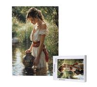 Woman Jigsaw Puzzles for Adults 2000 Landscape Puzzles for Adults Wooden, Funny/Difficult/Impossible/Challenging Decompression Games, As a Birthday for Women and Men ML-742