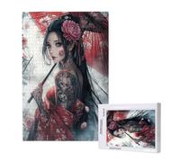 Woman Jigsaw Puzzles for Adults 300 Piece, Japan Puzzles for Adults Wooden, Funny/Difficult/Impossible/Challenging Decompression Games, As a Birthday for Women and Men ML-1126