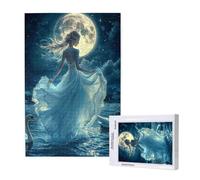Woman Jigsaw Puzzles for Adults 300 Piece,Moon Puzzles for Adults Wooden, Funny/Difficult/Impossible/Challenging Decompression Games, As a Birthday for Women and Men ML-930