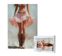 Woman Jigsaw Puzzles for Adults 300 Piece,Retro Puzzles for Adults Wooden, Funny/Difficult/Impossible/Challenging Decompression Games, As a Birthday for Women and Men ML-220