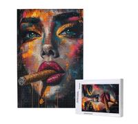 Woman Jigsaw Puzzles for Adults 4000 Piece, Abstract Puzzles for Adults Wooden, Funny/Difficult/Impossible/Challenging Decompression Games, As a Birthday for Women and Men ML-78