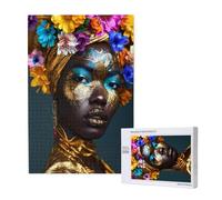 Woman Jigsaw Puzzles for Adults 500, Africa Large Wooden Puzzles for Adults, Funny/Difficult/Impossible/Challenging Decompression Games, As a Birthday for Women and Men 2T-1626
