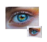 Woman Jigsaw Puzzles for Adults 500, Eye Puzzles for Adults Wooden, Funny/Difficult/Impossible/Challenging Decompression Games, As a Birthday and Holiday Decor Gifts for Women and Men M-711