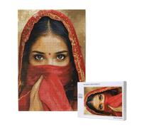 Woman Jigsaw Puzzles for Adults 500, India Puzzles for Adults Wooden, Funny/Difficult/Impossible/Challenging Decompression Games, As a Birthday and Holiday Decor Gift for Women and Men M-1209