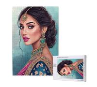 Woman Jigsaw Puzzles for Adults 5000, India Puzzles for Adults Wooden, Funny/Difficult/Impossible/Challenging Decompression Games, As a Birthday and Holiday Decor Gift for Women and Men M-1236