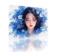 Woman Jigsaw Puzzles for Adults Difficult 80 pieces Flower Adult Kids Toddler Puzzle Age 4-6 Mini 5-8 Year Olds Jigsaws Learning Educational Challenge Toys, Home Decoration and Gifts 15x20cm t-803