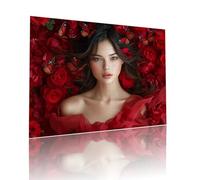 Woman Jigsaw Puzzles for Adults Difficult 80 pieces Flower Adult Kids Toddler Puzzle Age 4-6 Mini 5-8 Year Olds Jigsaws Learning Educational Challenge Toys, Home Decoration and Gifts 15x20cm t-809