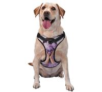 Woman Large Lilac Bouquet Aesthetic No Pull Dog Harness Adjustable Reflective Oxford Easy Control Medium Large Dog Harness