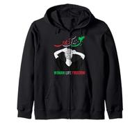 Woman Life Freedom Iran Zan Zendegi Azadi Persian Zip Hoodie