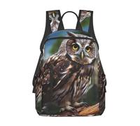 Woman Lips Travel Backpack for Women Men Carry On Backpack 14inch Laptop Backpacks Weekender Bag, Wild Owl Birds, One Size