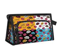 Woman Lips Wow Travel Makeup Bag for Women Men Kids Girls Boys Lips Pattern Multipurpose Wash Pouch Bag Toiletry Cosmetic Toiletries Shower Bag Organizer