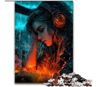 Woman Listening to Music Puzzles for Adults 1000 Pieces, Challenging Game Toys Every Piece Is Unique - Challenging Family Fun Game (size 50x75cm)