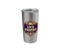 Woman Lock Whisperer Locksmith Locksmithing Lockpick Quote Stainless Steel Insulated Tumbler