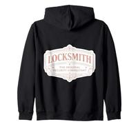 Woman Locksmith The Original Security Consultant Female Joke Zip Hoodie