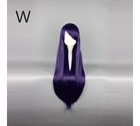 Woman Long Straight Hair 80CM Wigs Heat Resistant Synthetic Anime Cosplay Wig Halloween Carnival Party Women Cosplay Wigs A-P W