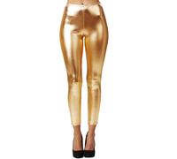 Woman Metallic Leggins Women Long Trouser Sexy Shiny Party Festival Lady Outfit