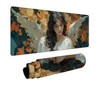 Woman Mouse Mat 64x32in, Gaming Mouse Pad Graffiti, Desk Mat with Non-Slip Rubber Base, Gaming Accessories, Mousepad with Stitched Edge, Office Accessories Keyboard Mousepad, for Office Laptop 5-8654