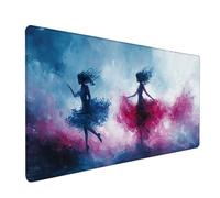 Woman Mouse Mat, Dancer Gaming Mouse Pad 64x32in, Desk Mat Large, Office Desk Accessories, Mousepad Large with Stitched Edges, Improved Precision and Speed, for PC Gaming, Laptop, Office, J-6659