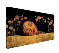 Woman Mouse Pad Large 90x30cm, Yellow Gaming Mouse Pad Waterproof Desk Mat with 3MM Stitched Edges, Non-Slip Rubber Base Mousepad Computer Accessories for Gaming, PC, Office, Home, Gifts -lsy2603RN