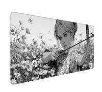 Woman Mouse Pad Large 90x40cm, Black And White Gaming Mouse Pad Waterproof Desk Mat with 3MM Stitched Edges, Non-Slip Rubber Base Mousepad Computer Accessories for Gaming, Office, Gifts -lsy26036I