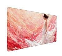 Woman Mouse Pad Tiger Large Mouse Mat 60 x 30cm Desk Mat Large Non-Slip Rubber Base-Smooth Cloth Surface, Durable Stitched Edges Desk Pad for Office, Work, Computer Keyboard Accessories (Woman) 54866j
