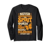 Woman Multiple Sclerosis Fighter MS Long Sleeve T-Shirt