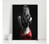 Woman Naked Poster Canvas Art Wall Picture For Living Bar Cafe Room Home Decor Painting 60x90cm Frameless