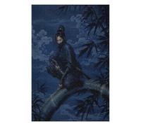 Woman Ninja Bamboo Jigsaw Puzzle 1000 Pieces in Wood, Logic Game