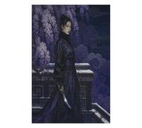 Woman Ninja Wisteria Jigsaw Puzzle 1000 Pieces in Wood, Logic Game